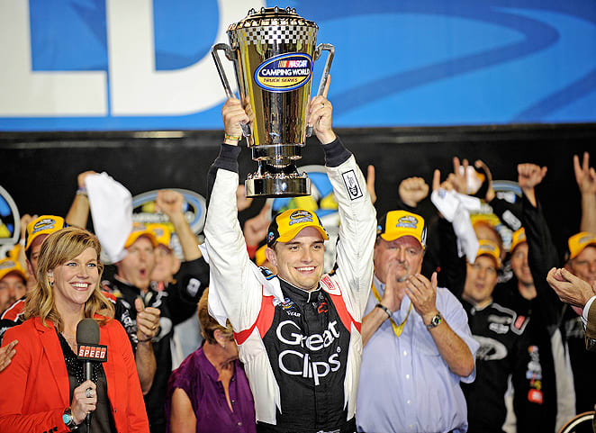 James Buescher claimed the Camping World Truck Series championship in 2012, and plans to defend that title in 2013.